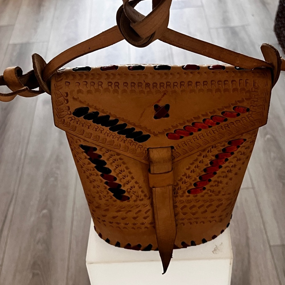 African Stylish Tan Leather Women Bag